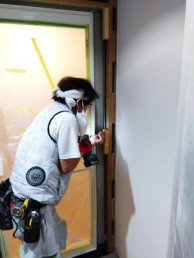 頭の真上からシャワーをたっぷり浴びて気分爽快♪　目黒区M様邸